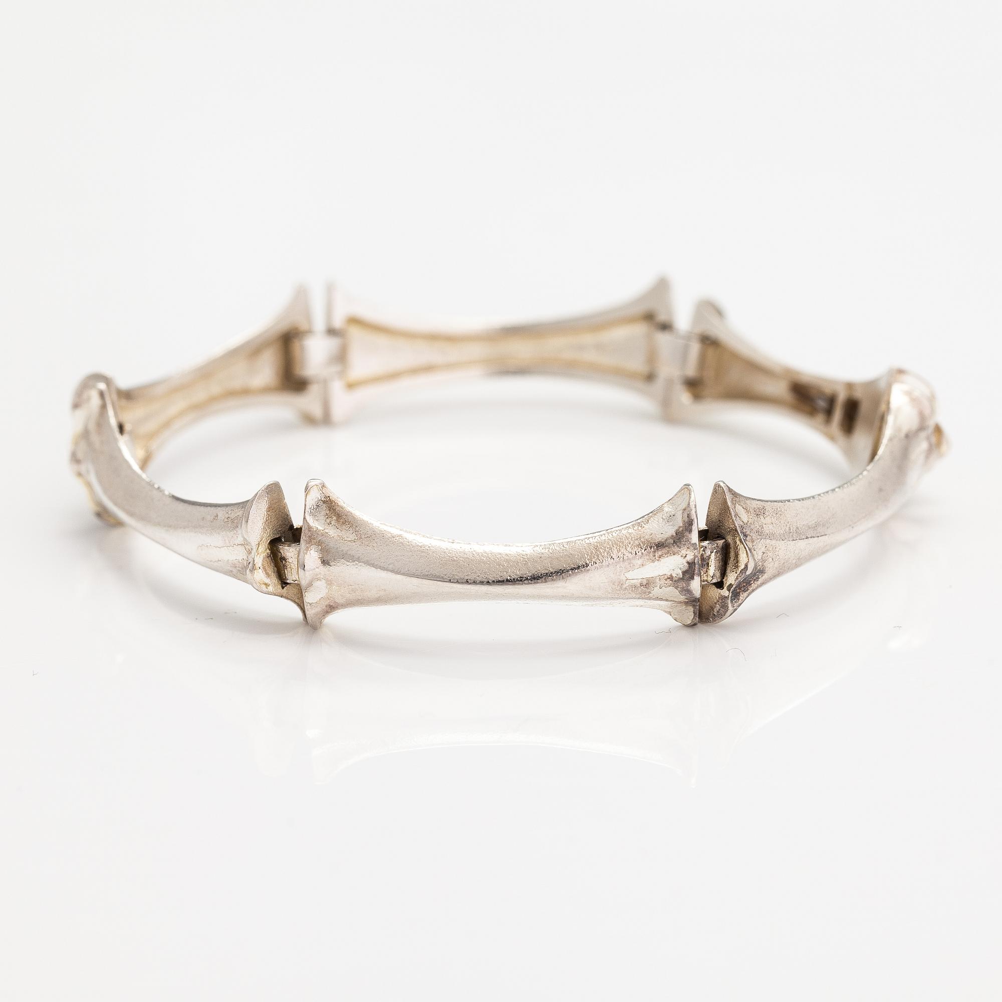 Björn Weckström, A sterling silver bracelet. Lapponia 1985.