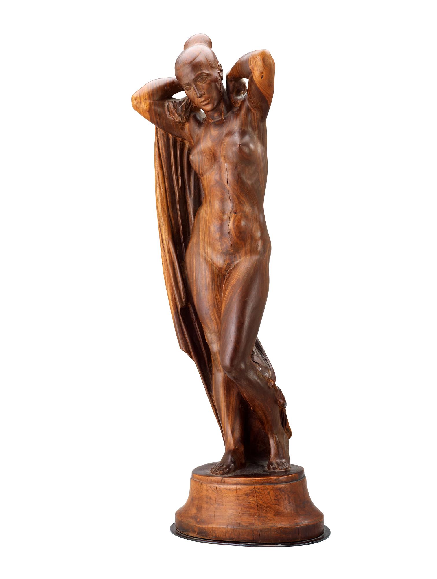 Nils Möllerberg, "Kvinna med draperi" (Woman with drapery).