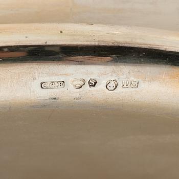 Two silver dishes and a bowl, silver, including with mark of A Michelsen, Denmark 1929.