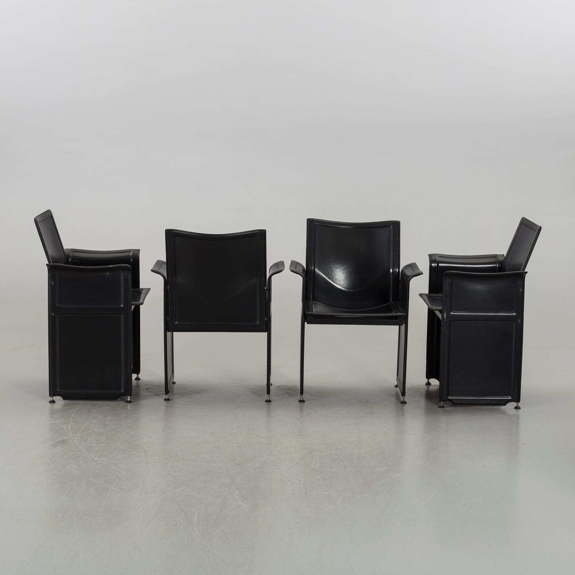 TITO AGNOLI, karmstolar, 6 st, "Korium", för Matteo Grassi.