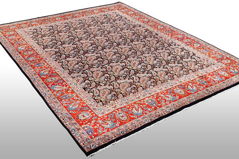 A carpet, Kashmar 393 x 299 cm.