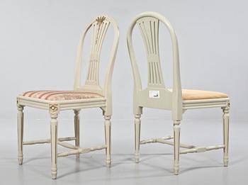 MATGRUPP, 8 delar, gustaviansk stil, 1900-tal.