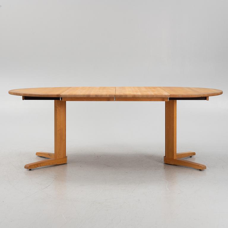 Yngve Ekström, a 'Björka' birch dining table, Stolab, late 20th century.