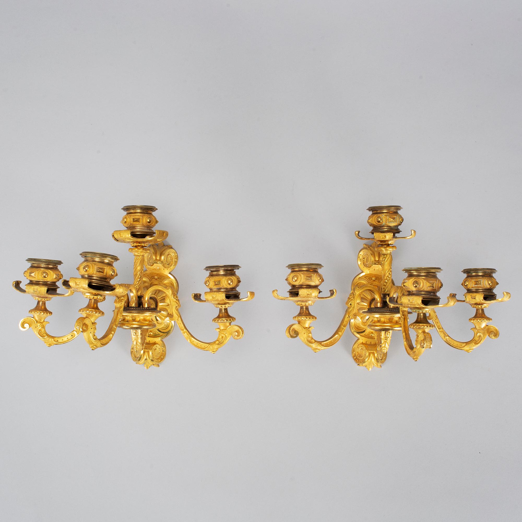 A pair of Empire wall-sconces.
