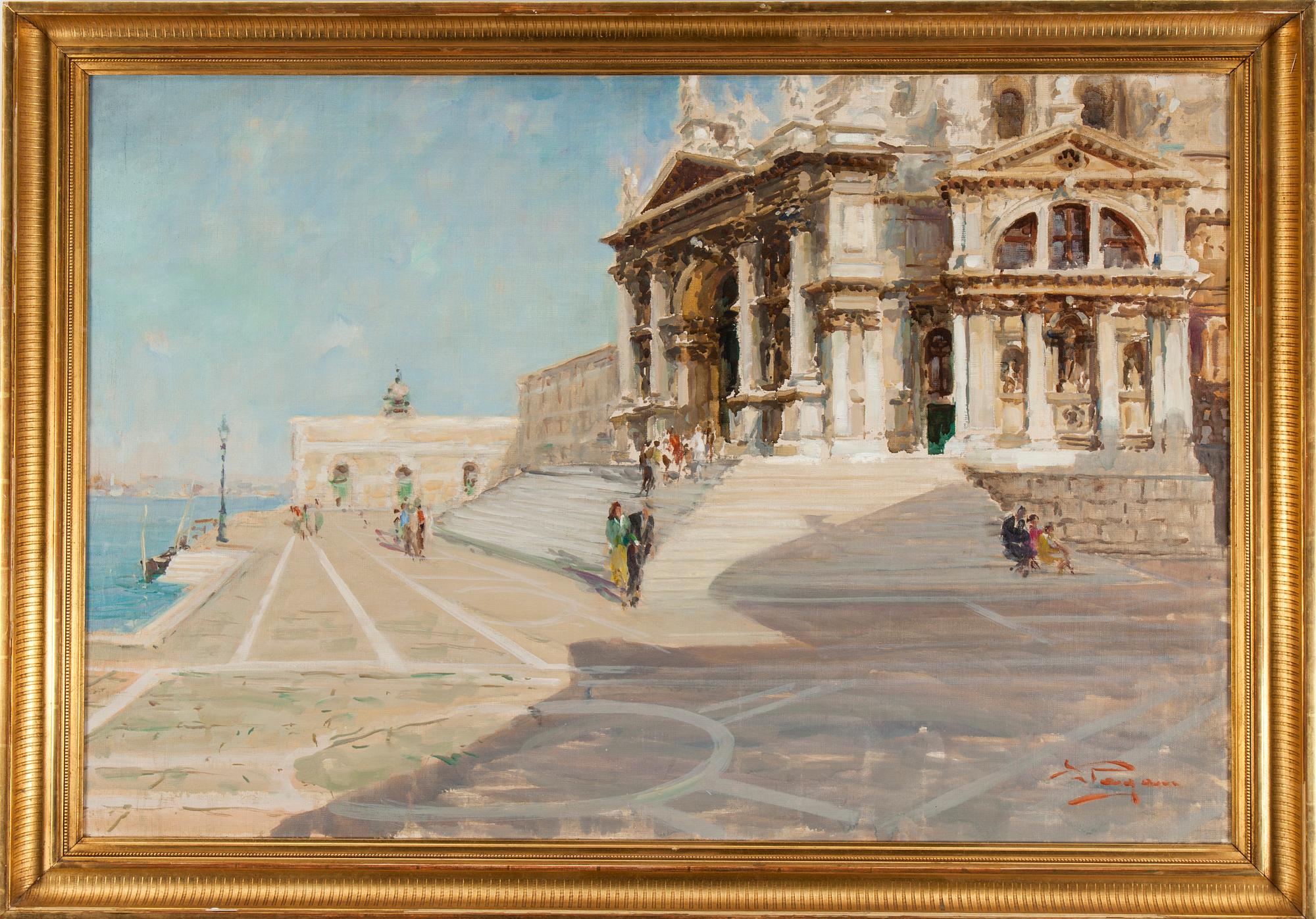 LUIGI PAGAN, Olja på duk, signerad.