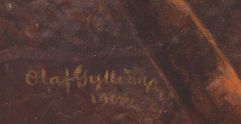 OLOF GYLLING, olja på duk, signerad och daterad 1908.