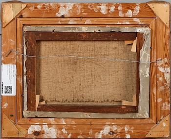 OKÄND KONSTNÄR, olja på duk, otydligt signerad, 1800-/1900-tal.