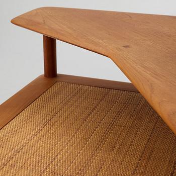 Peter Hvidt & Orla Mølgaard Nielsen, two 'Minerva' sofas and a coffee table, France & Son, Denmark, 1960's.