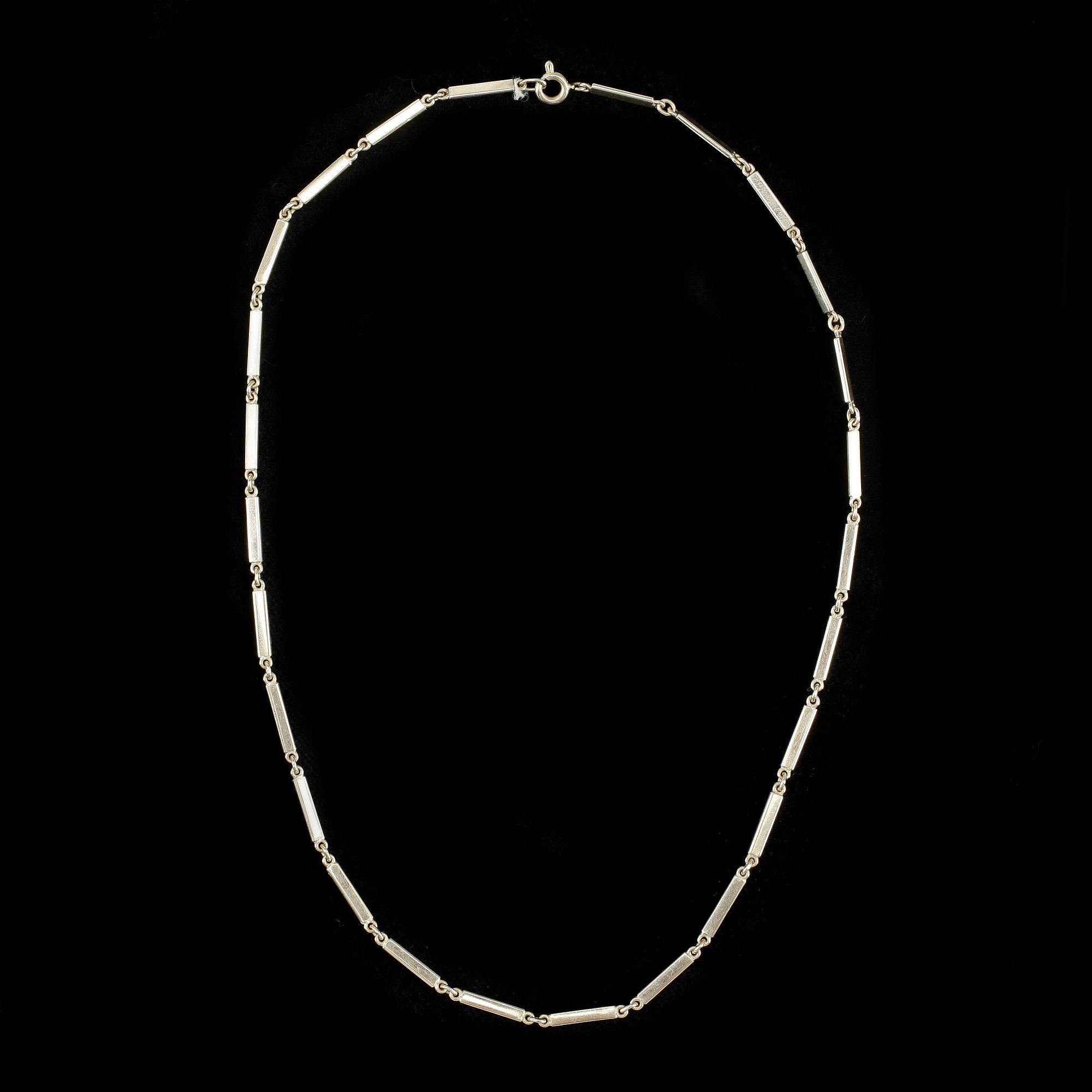 HALSCOLLIER, guld 18K, 1900-tal. Vikt ca 15 gram.