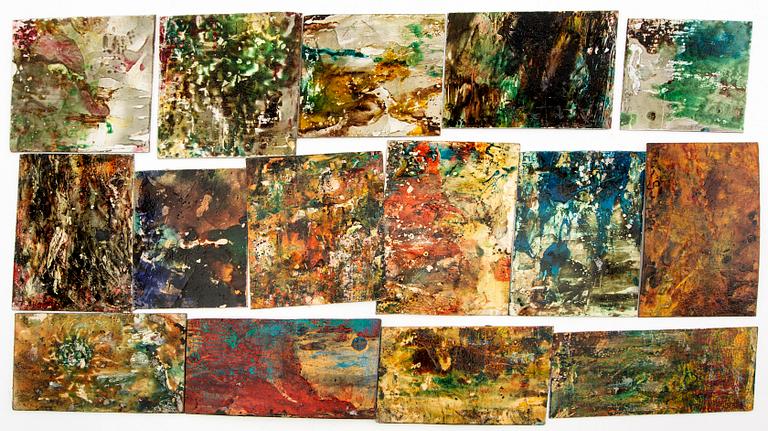 Elin Svipdag, en samling av 44 st miniatyrmålningar.