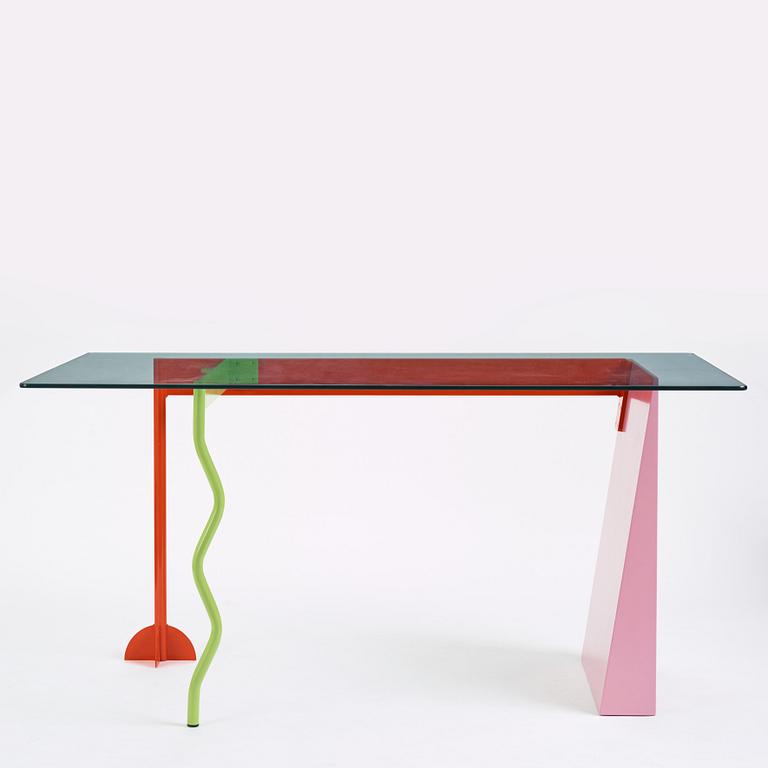 Peter Shire, a "Peninsula" table, Memphis, Italy, post 1982.