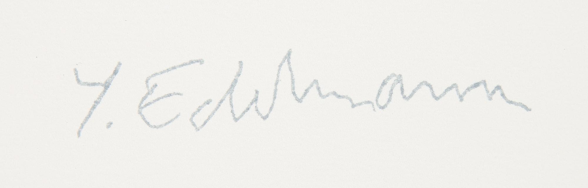 YRJÖ EDELMANN, öithograph in colours, 1991, stamped signature EA VI/XX.