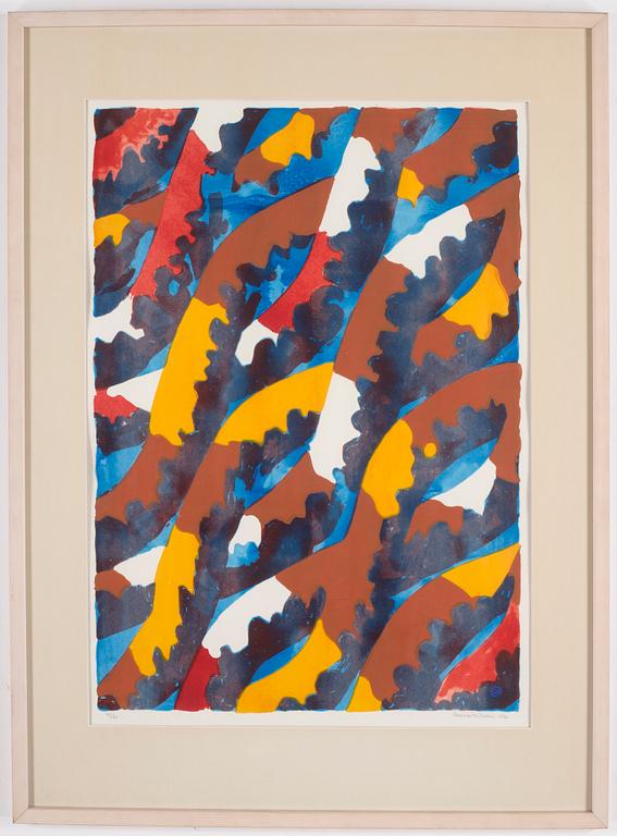 LENNART RODHE, Lithograph in colours, signed 42/75. Dated 1976.