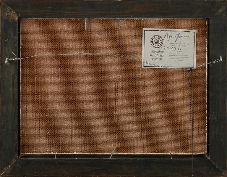 OLLE NORDBERG, olja på pannå, signerad samt daterad 72.