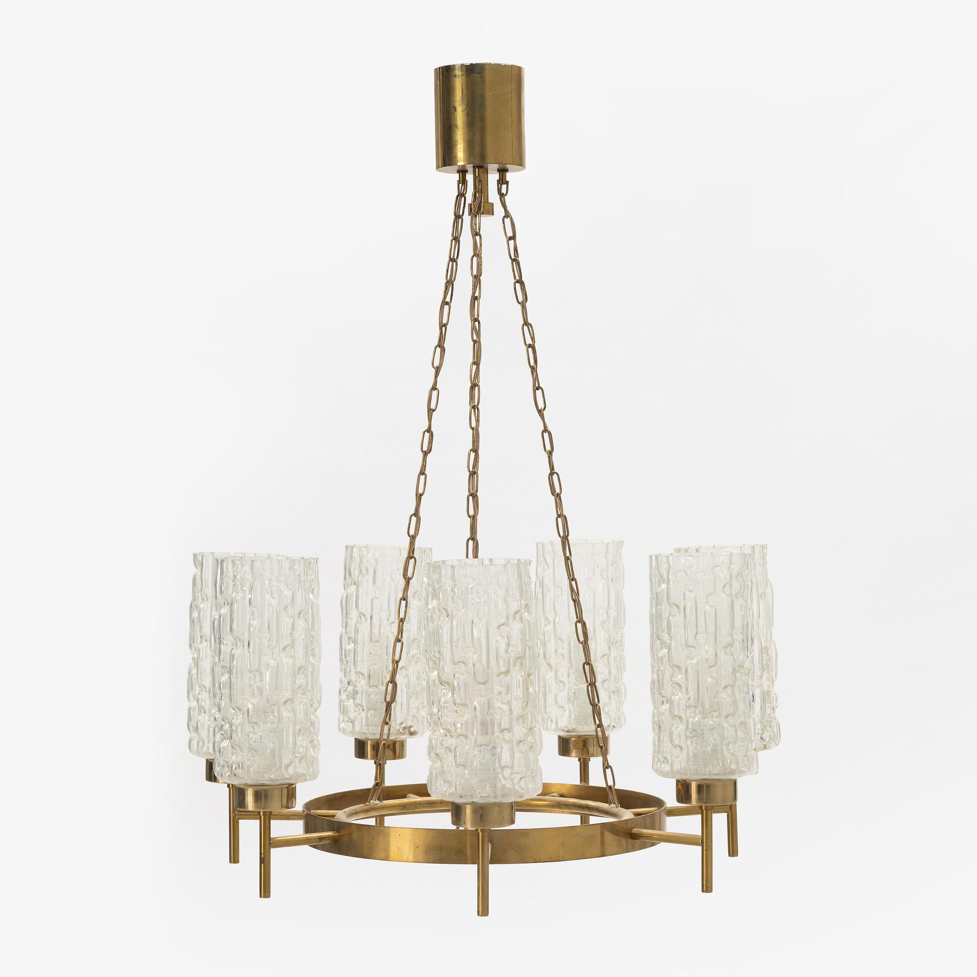 A pair of ceiling lamps, 1950's/60's.
