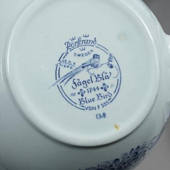 SERVISDELAR, 71 delar, porslin, "Fågel blå", Rörstrand, 1970/80-tal.
