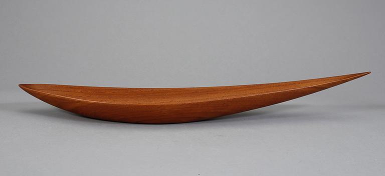 Two Johnny Mattson teak bowls, Sweden 1950's.