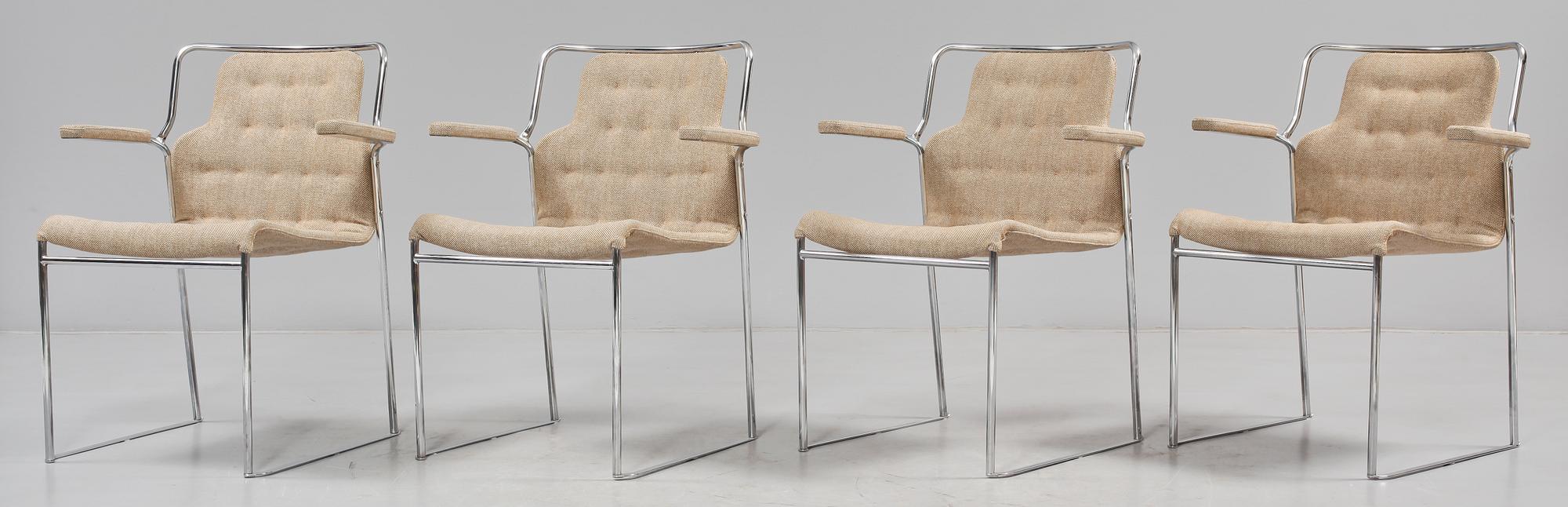 KARMSTOLAR, 4 st, "Mia", Bruno Mathsson, 1900-talets fjärde kvartal.