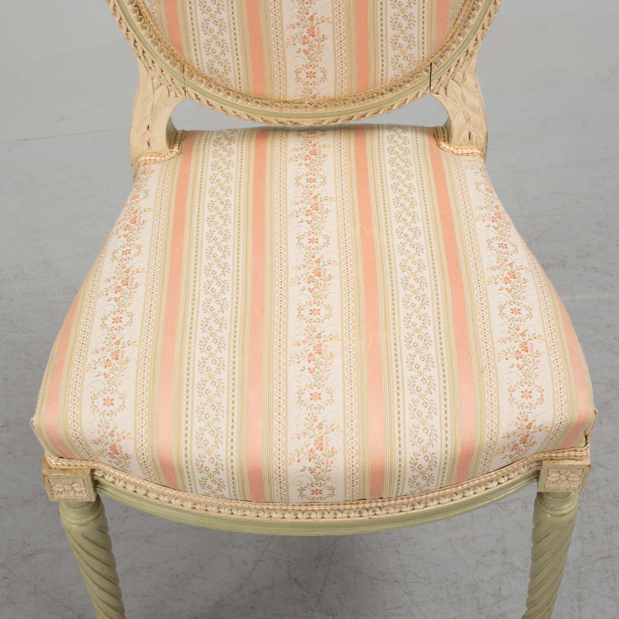 SALONGSGRUPP, 7 delar, gustaviansk stil, 1900-talets början.