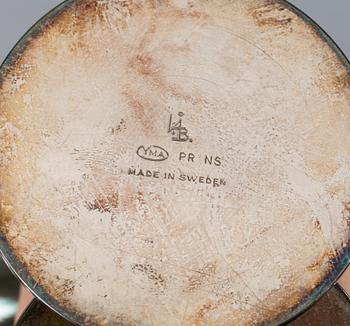 LJUSSTAKAR, ett par, nysilver, "Liljan", Ivar Ålenius Björk, Ystad Metall.