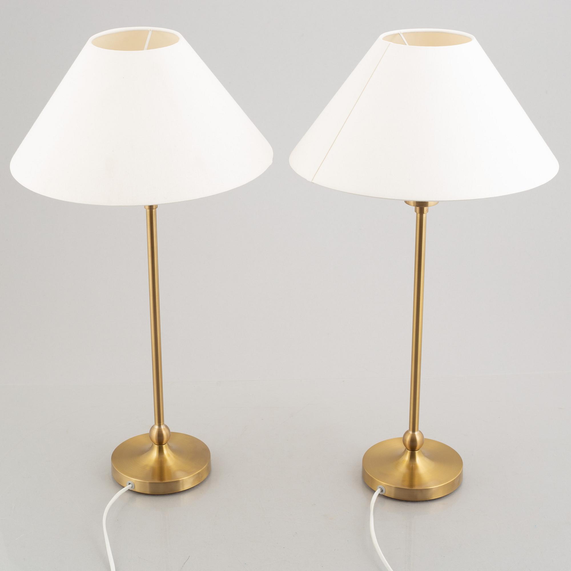Josef Frank, a pair of model 2569 table lamps, Svenskt Tenn.