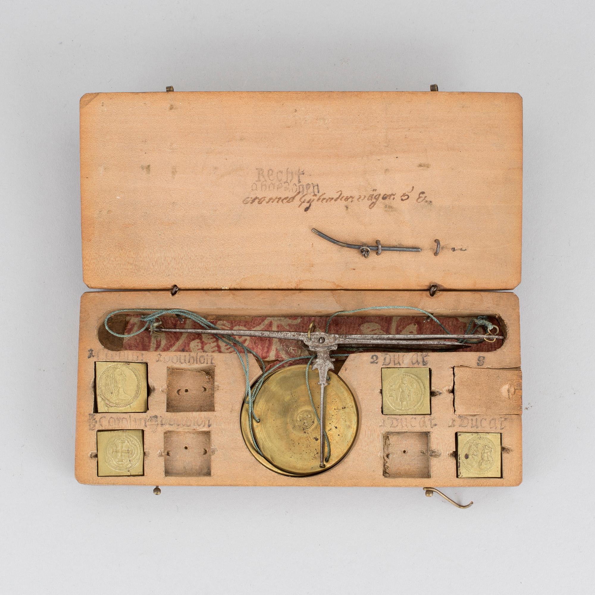 A 18th century scale.