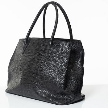 Jil Sander, A black leather bag.