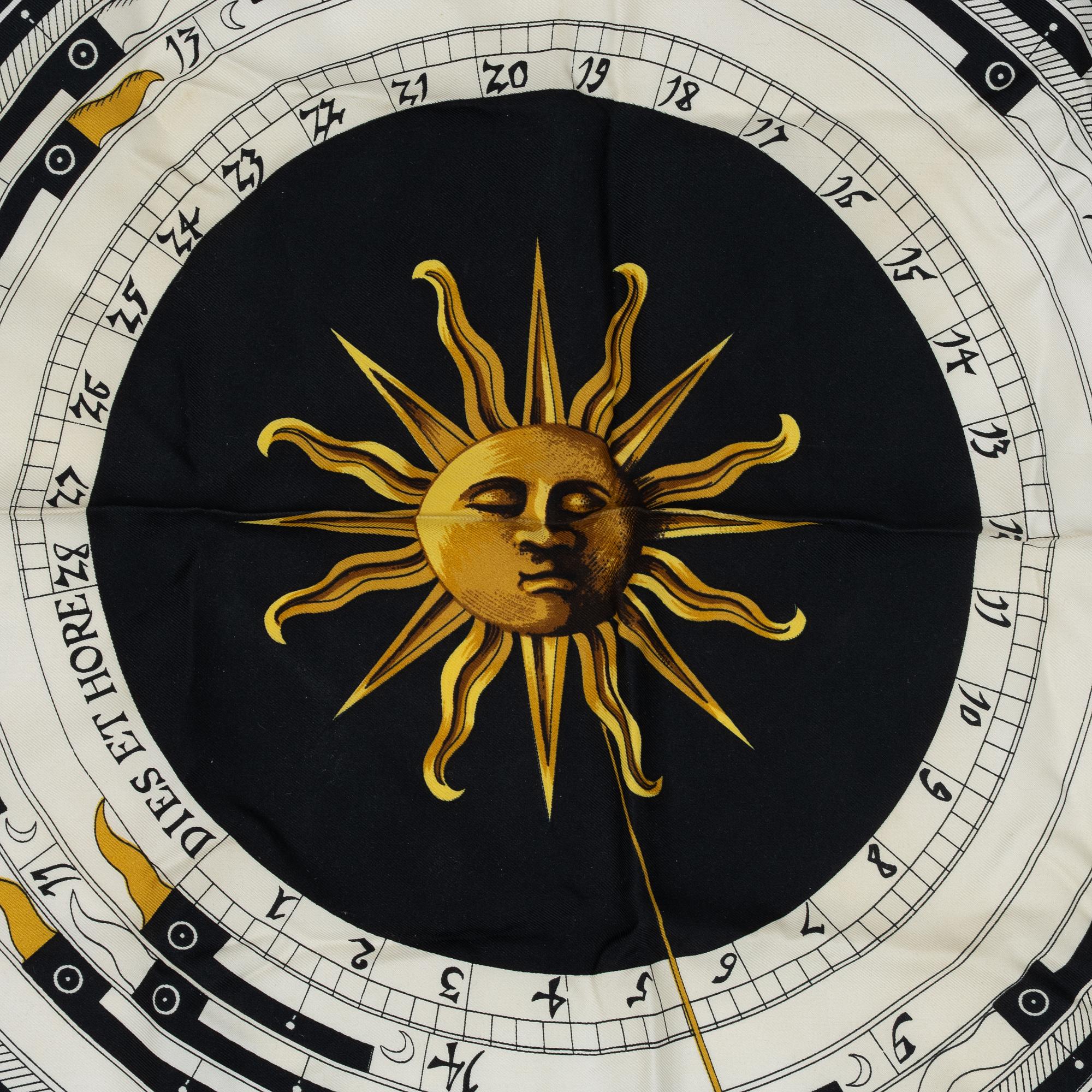 Hermès, scarf, "Dies et Hore"/"Astrology".