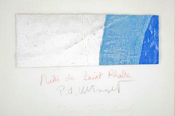 NIKI DE SAINT PHALLE, Del av installationen Hon. Sign Niki de Saint Phalle, P.O Ultvedt, Jean Tinguely o numr 127/150.