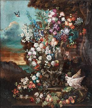 487. Jean Baptiste Monnoyer Copy after, Still life of flowers.