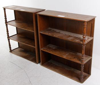 BOKHYLLOR, 2 st, 1800-tal.