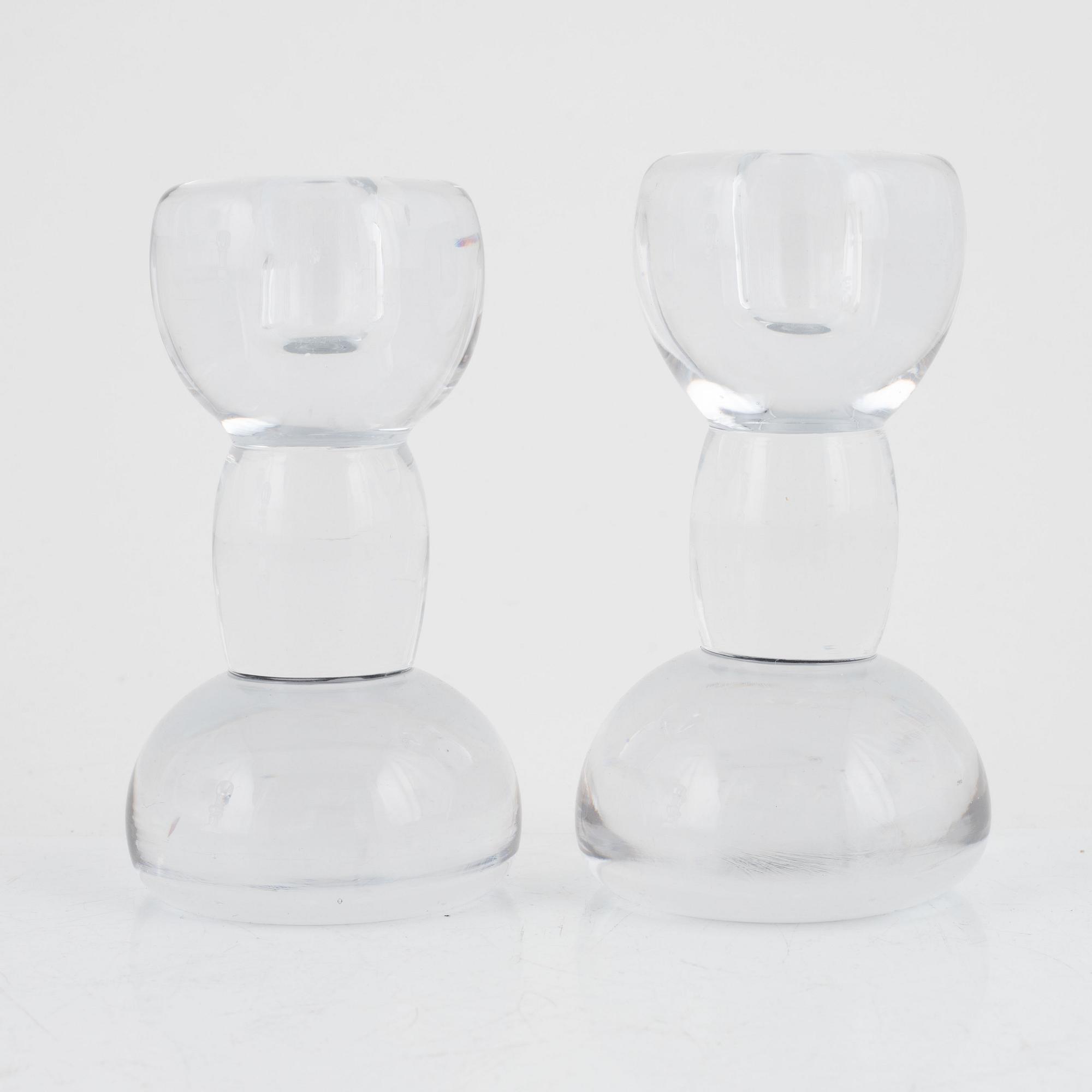 Christer Sjögren, ljusstakar, 7 st, Lindshammars glasbruk.