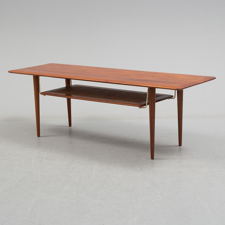 A teak sofa table by Peter Hvidt & Orla Moolgaard Nielsen, France & Søn. Denmark 1950/1960s.