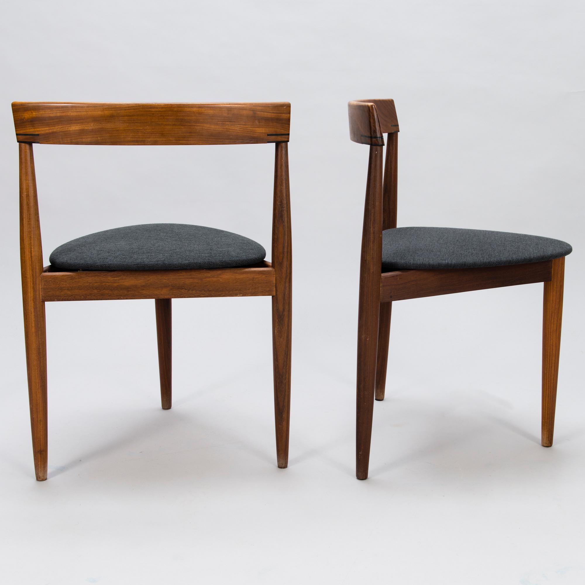 HANS OLSEN, A teak dining table with four chairs, Frem Røjle, Denmark 1950's.