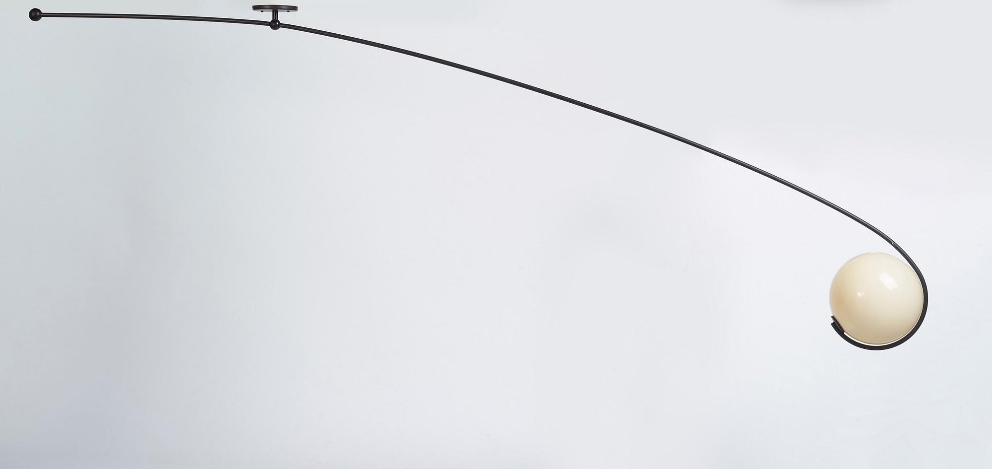 Jason Miller, a "Fiddlehead Cantilever", ceiling lamp, Roll & Hill, Brooklyn, USA, post 2010.