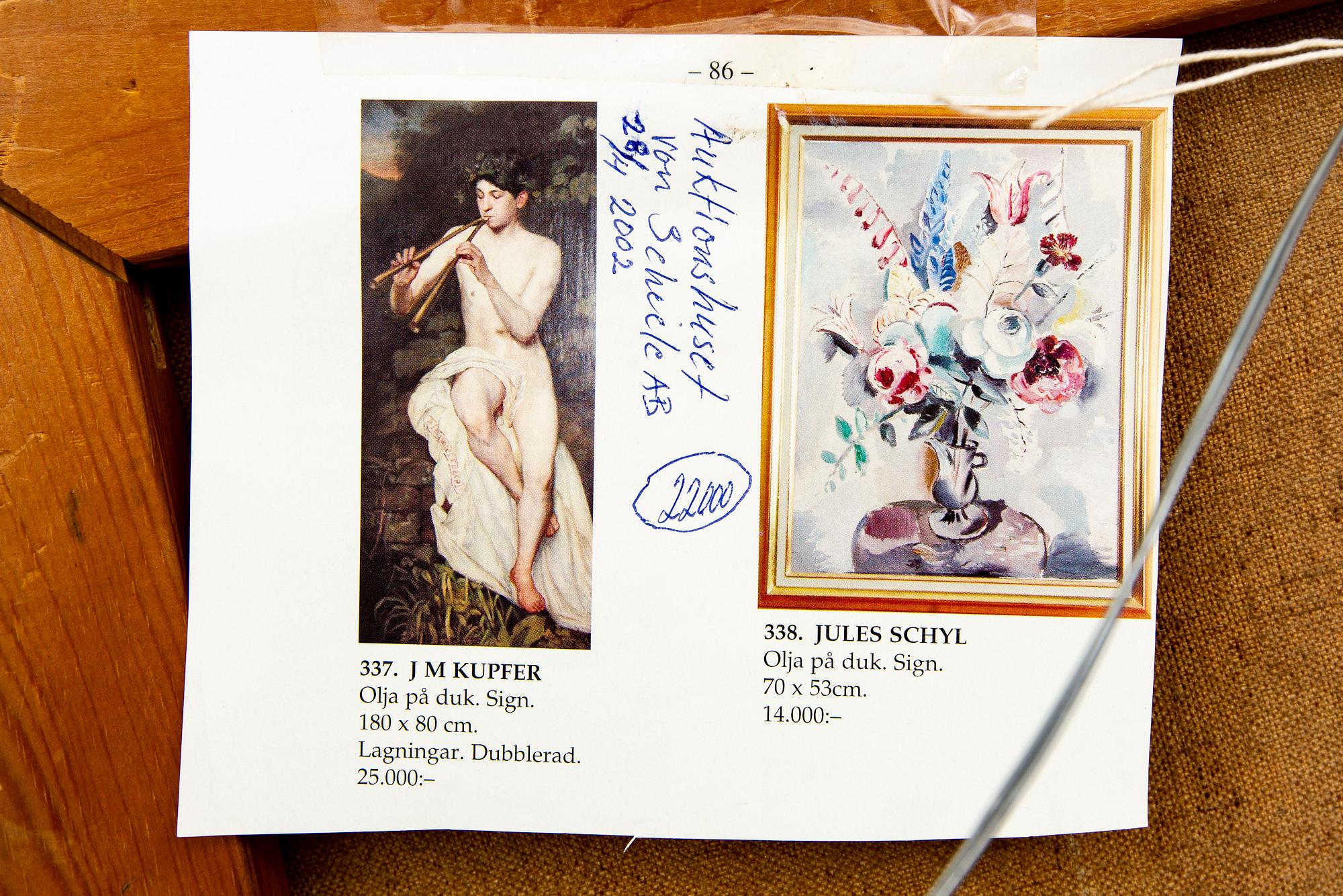 JULES SCHYL, a signed an dated oil on canvas.