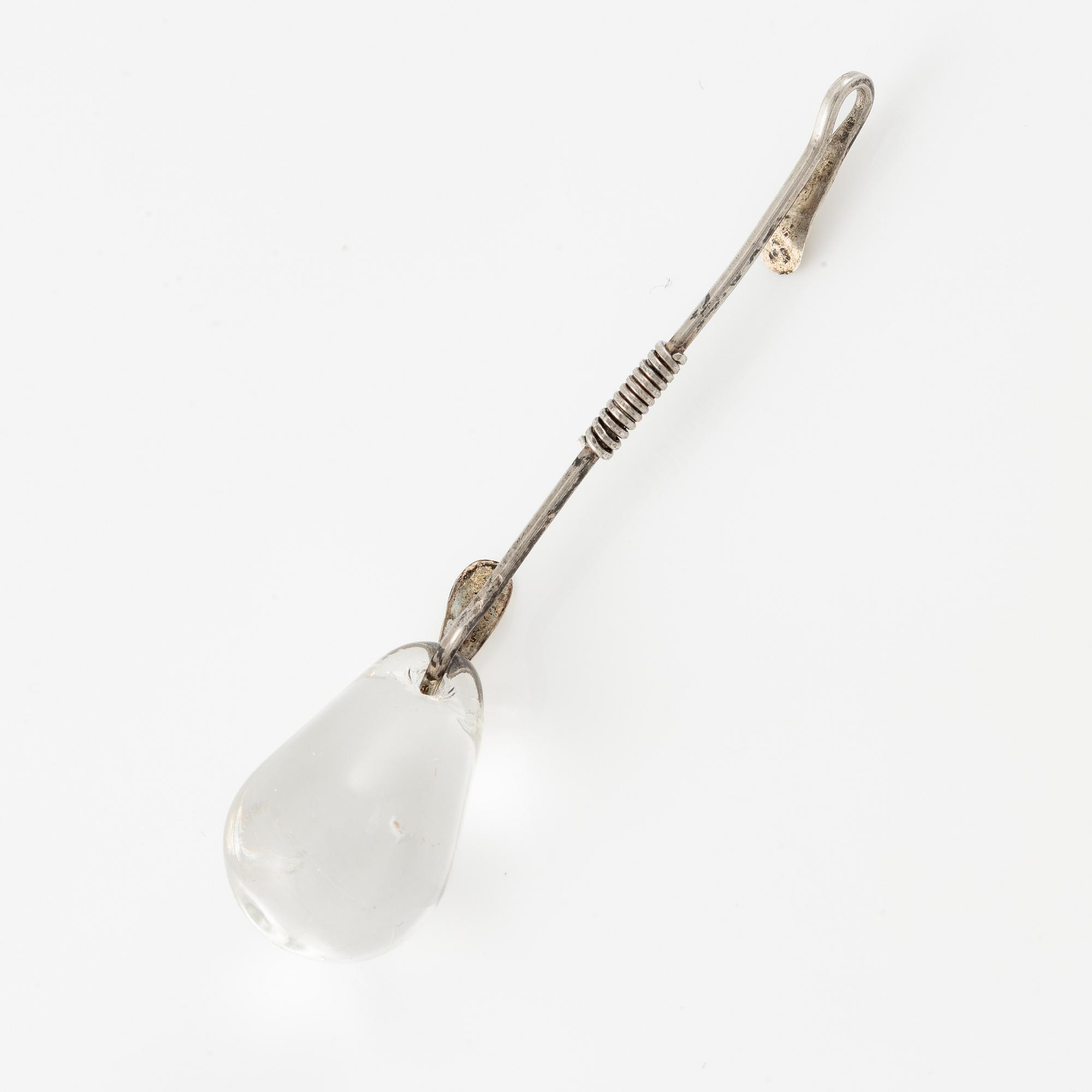 Vivianna Torun Bülow-Hübe, a silver necklace with three pendants, executed in her own workshop, Stockholm 1950's.