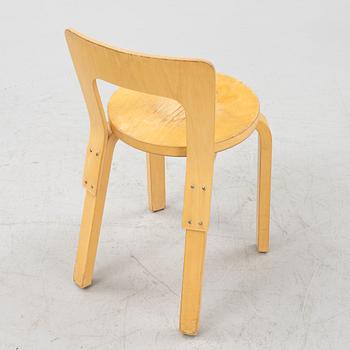 Alvar Aalto, stolar, 4 st, modell 65, Artek, Finland.