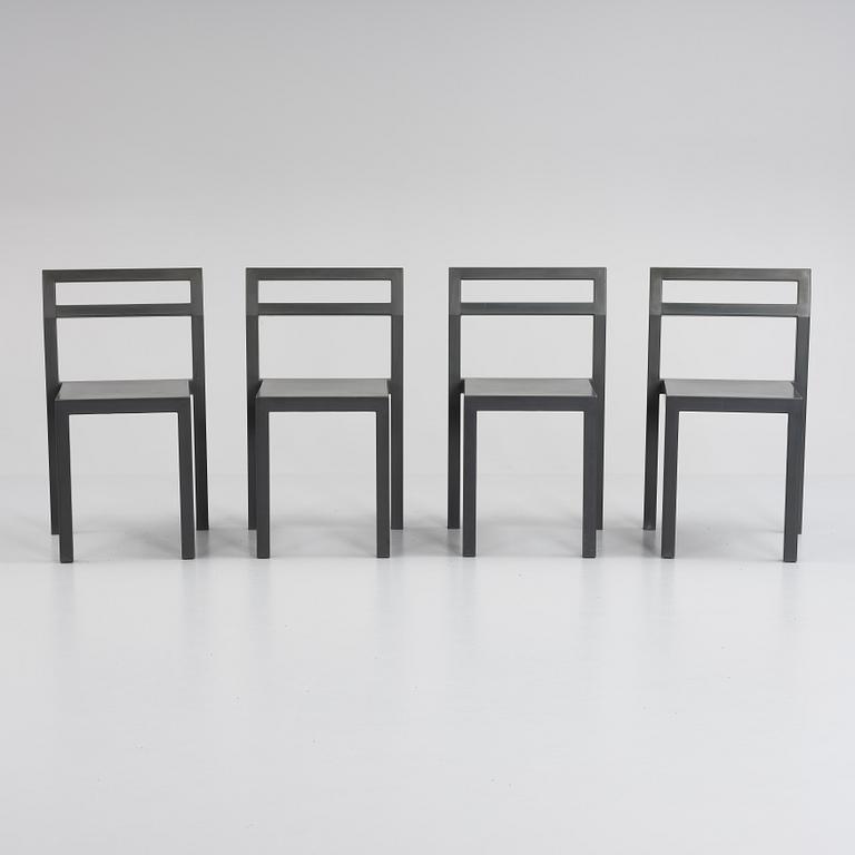 Boris Berlin/Poul Christiansen, a set of six 'Non' chairs, Komplot design, Källemo, 21st century.