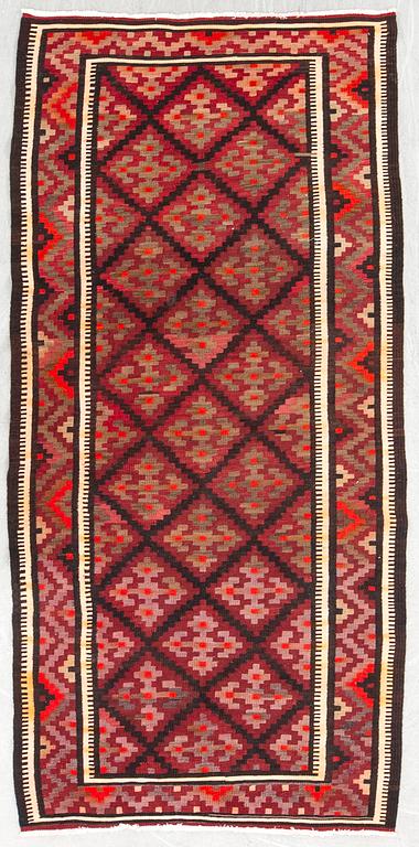 Rug Kelim old approx. 308x110 cm.