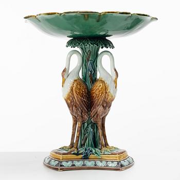 Uppsatsskål, majolika. Gustavsberg, 1800-talets slut.