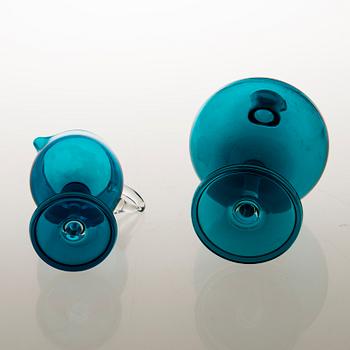 NANNY STILL, Nine 1960s 'Harlekiini' glass objects for Riihimäen Lasi, Finland 1958-1968.