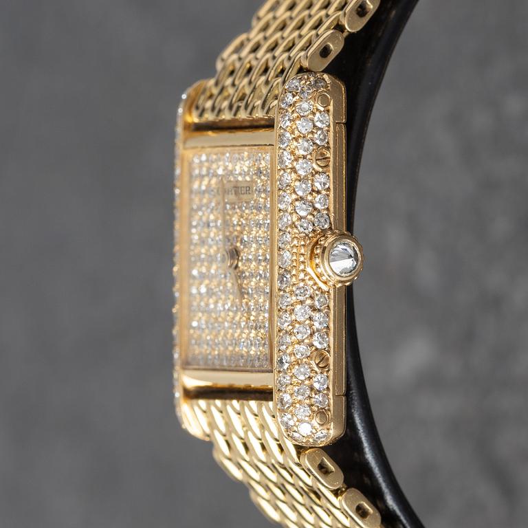 Cartier, Tank, "Pavé Dial", "Diamond Case", ca 1981.