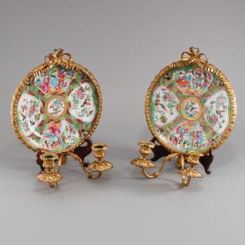 LAMPETTER, ett par, 1800-tal.