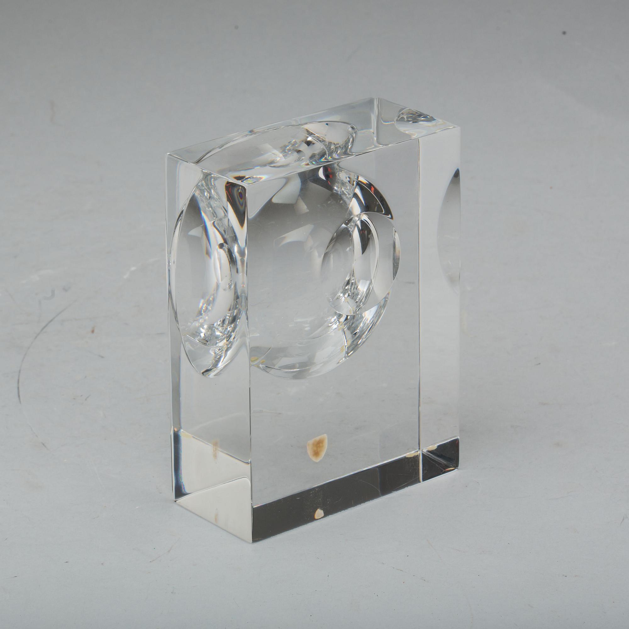 SKULPTUR, glas, Sven Palmqvist, Orrefors Expo, signerad R736.71.