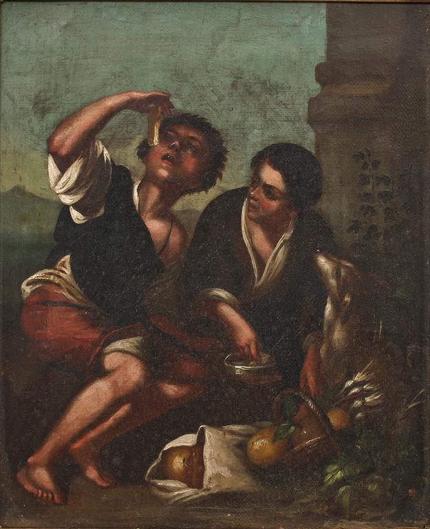 OKÄND KONSTNÄR, olja på duk, 1800-talets första hälft.