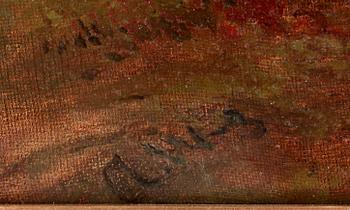 ALFRED WAHLBERG, olja på duk. Monogramsign.