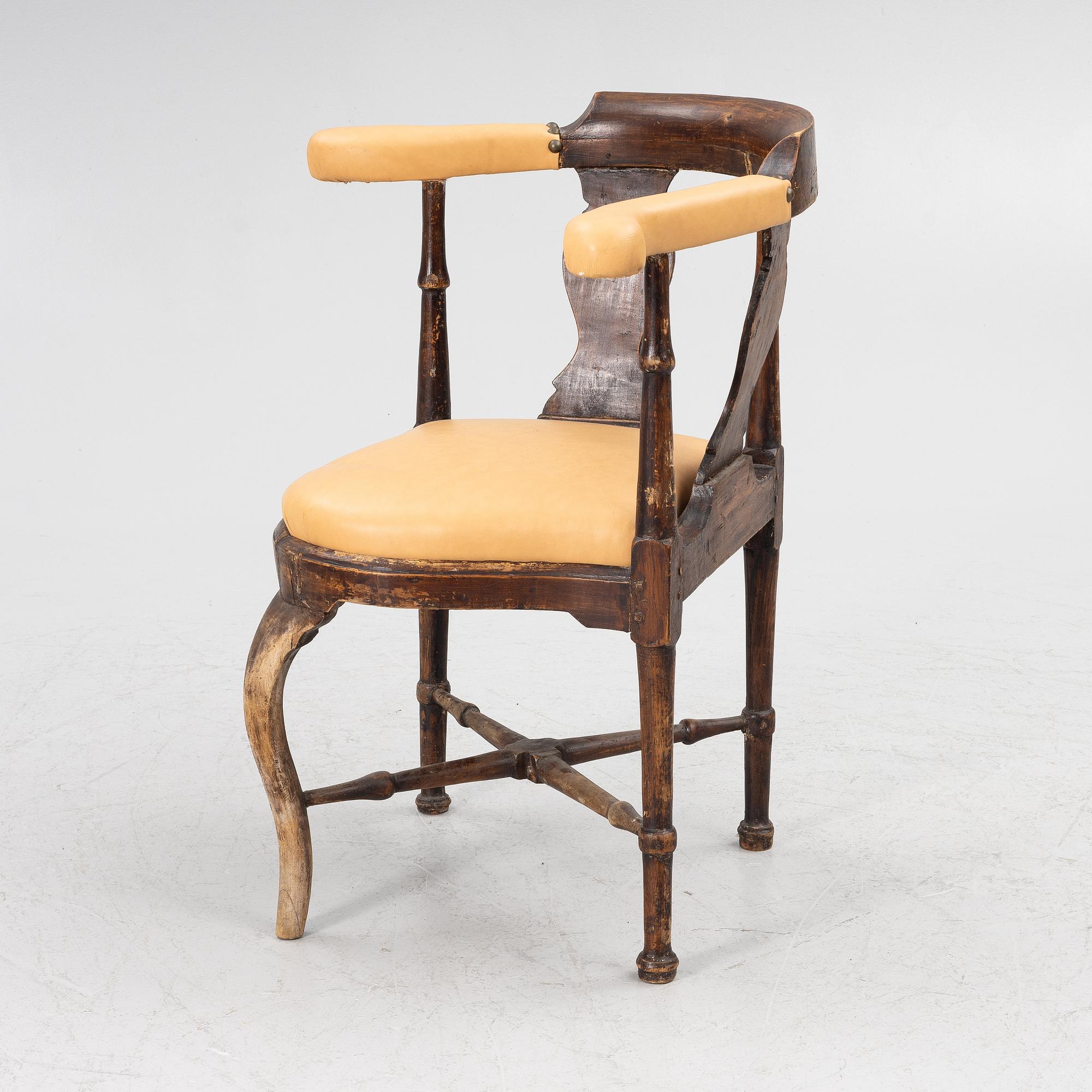 Powder chair, 18th century,.