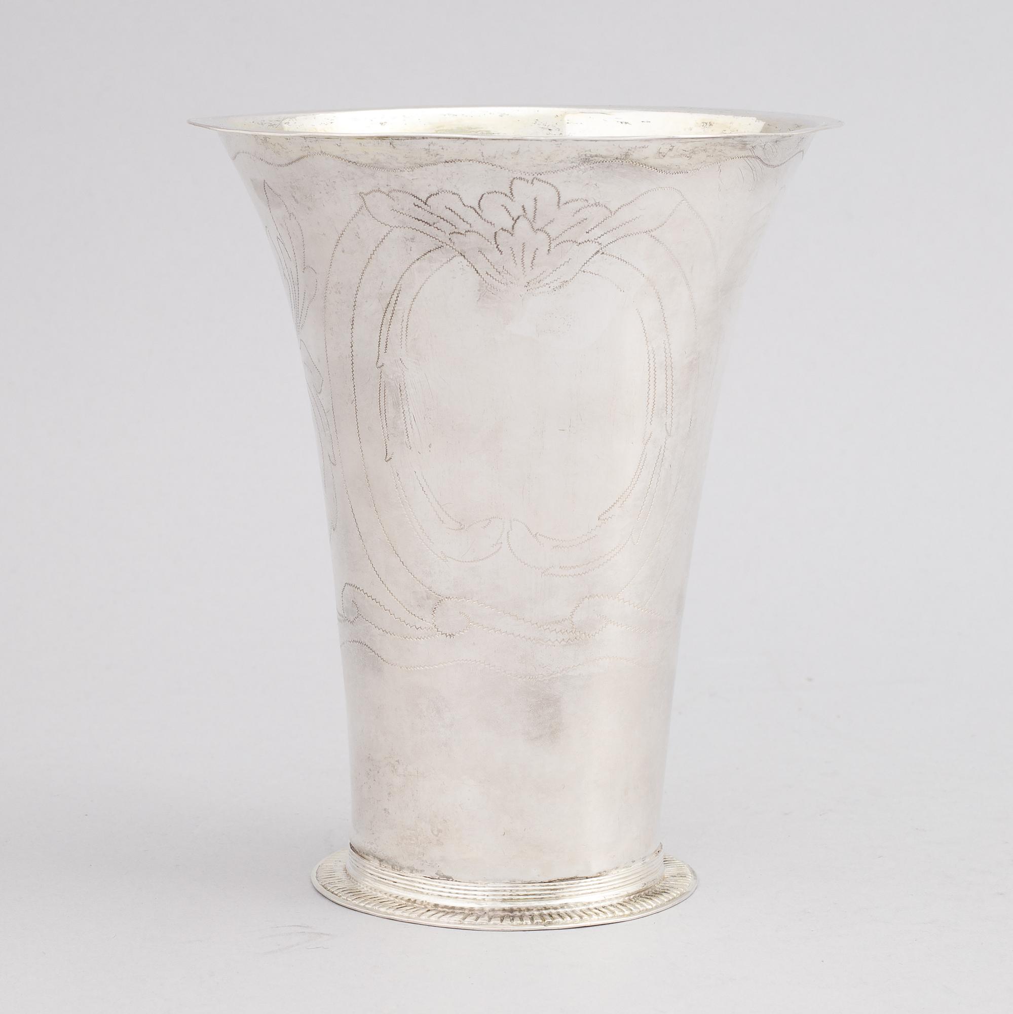 Christian Kullberg, bägare, silver, Ystad 1793.