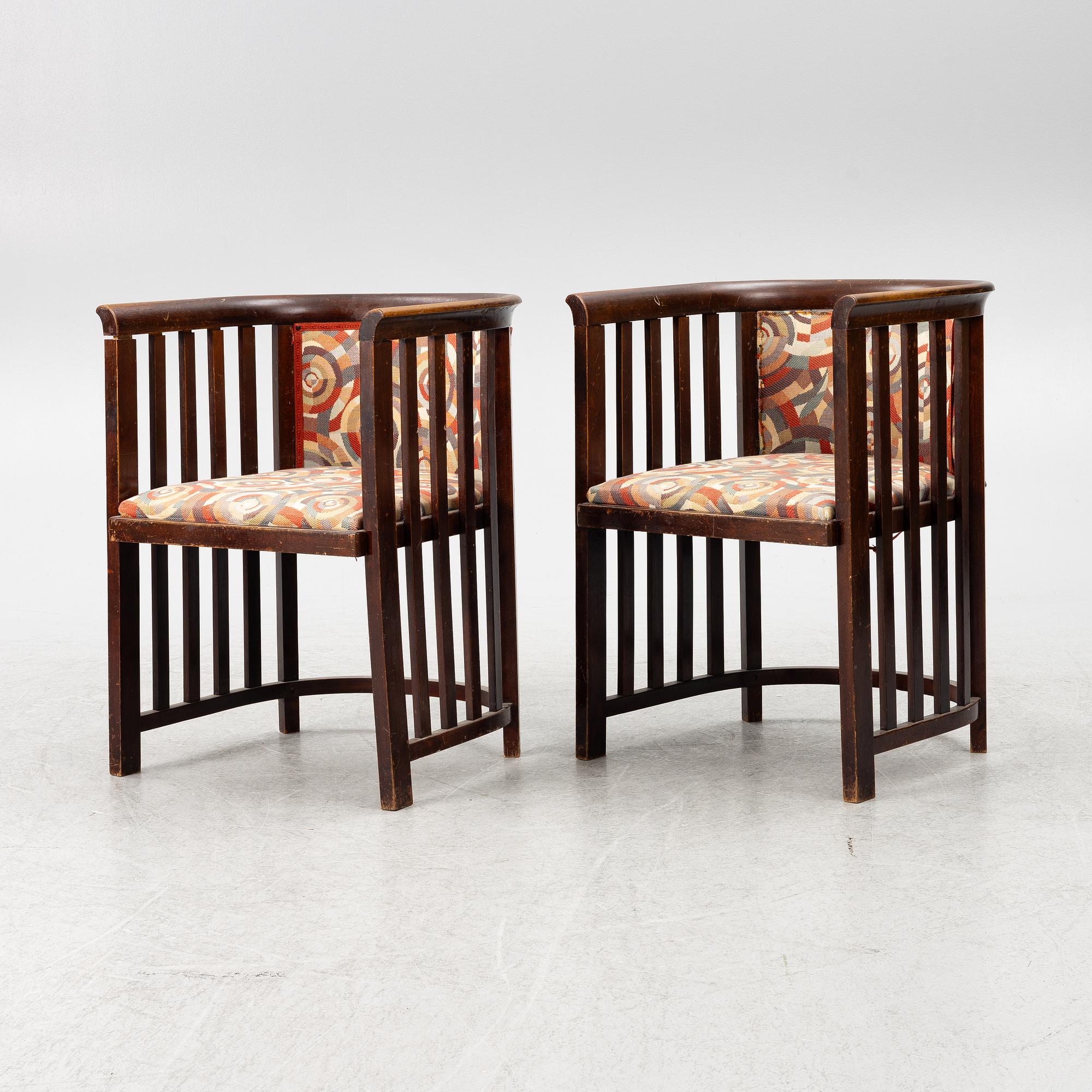 A three-piece sitting room suite, early 1900s.